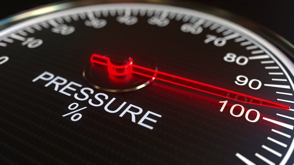 high pressure gauge reading